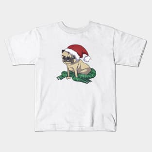 xmas pug Kids T-Shirt